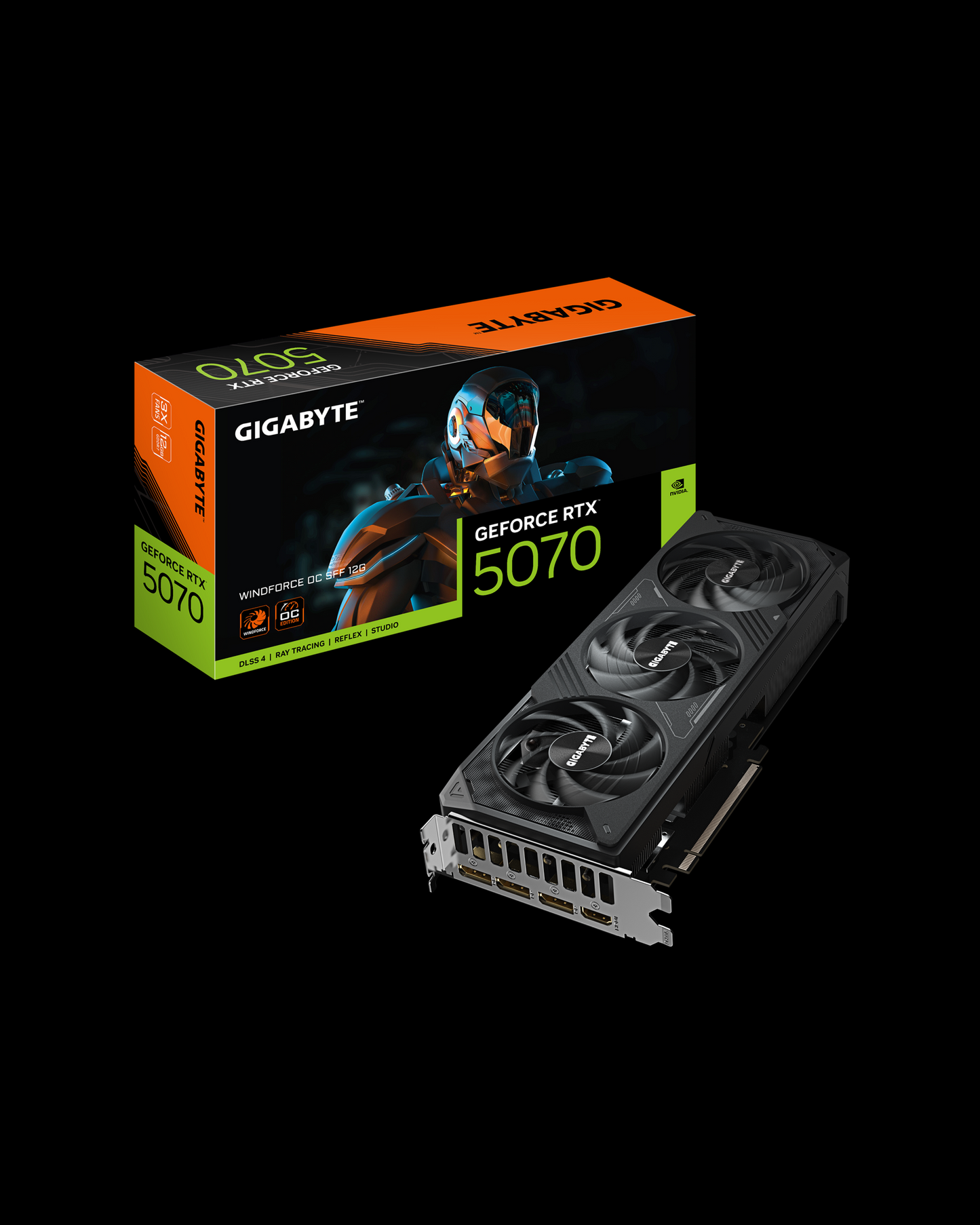 Gigabyte Nvidia GeForce RTX 5070 WINDFORCE SFF 12G Graphics Card
