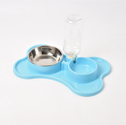 Automatic Dog Water Dispenser with Double Bowls