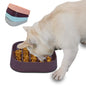 Hifrenchies Healthy Slow Feeding Dog Bowl for French Bulldog -Slow Feeder Dog Bowl No Chocking Dog Cat Food Bowl with Striped Shape Pattern (Coffee)