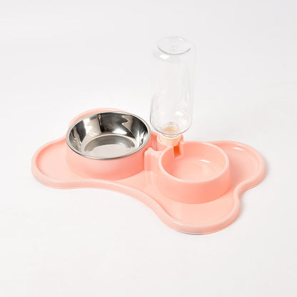 Automatic Dog Water Dispenser with Double Bowls