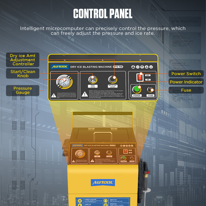 AUTOOL HTS708 Automotive Dry Ice Cleaning Machine