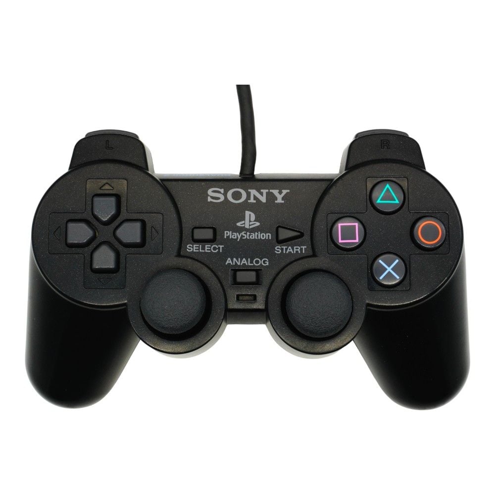 PlayStation 2 DualShock 2 Wired Controller 2 Pack (Black) [Refurbished]