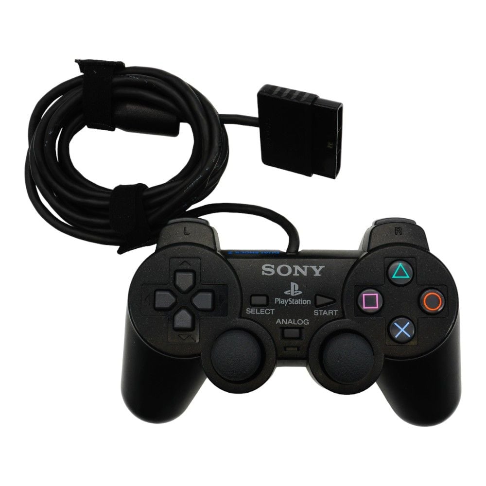 PlayStation 2 DualShock 2 Wired Controller 2 Pack (Black) [Refurbished]