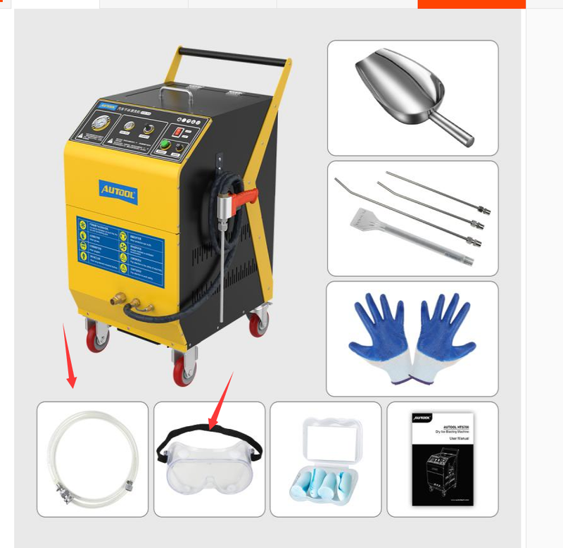 AUTOOL HTS708 Automotive Dry Ice Cleaning Machine