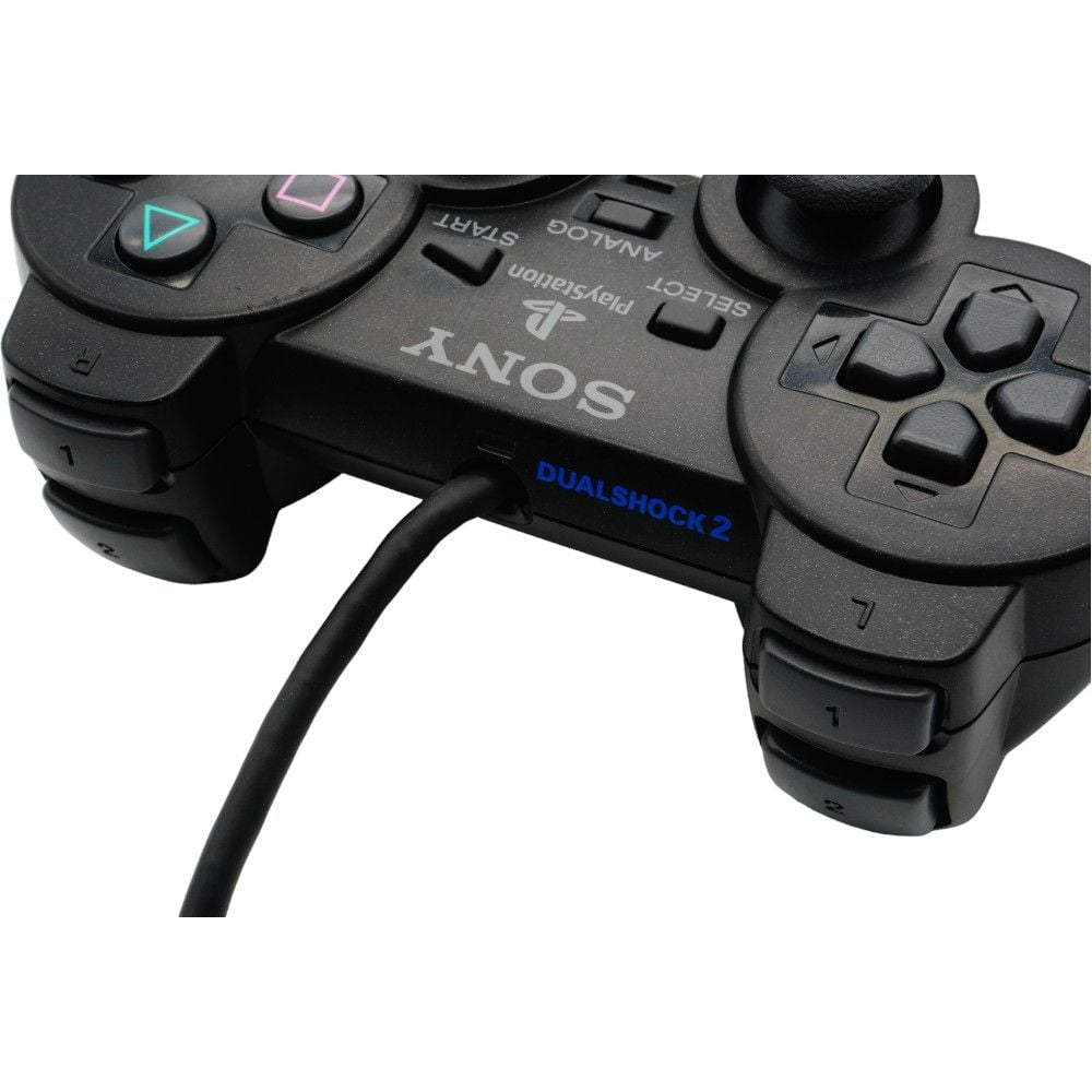 PlayStation 2 DualShock 2 Wired Controller 2 Pack (Black) [Refurbished]